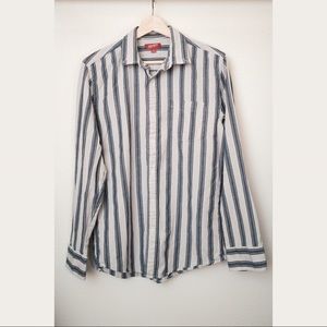 Striped Woven Button Down